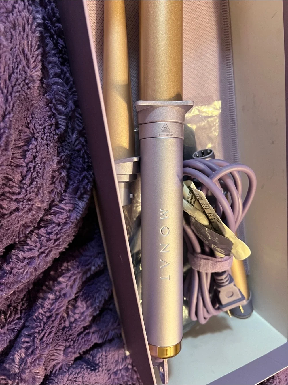 MONAT Triple Touch 3-in-1 Curling Wand - Lavender